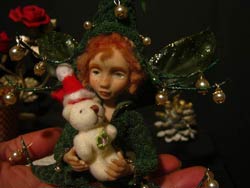 Ooak Posable Fairy Tale Noel and Teddy Bear - Gallery